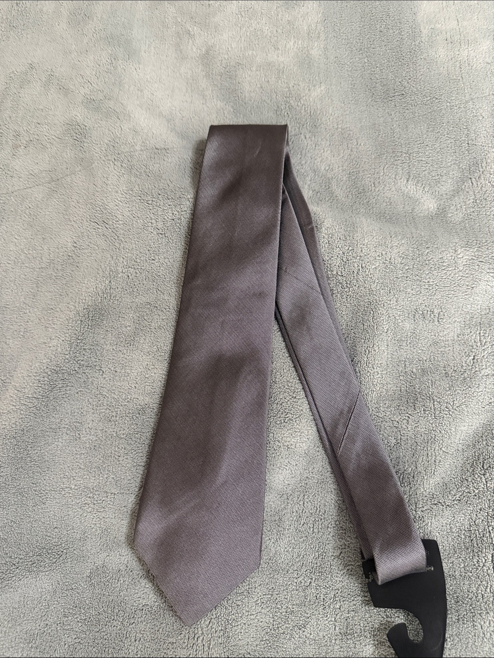 Lauren Ralph Lauren Men's Gray Solid Silk Tie